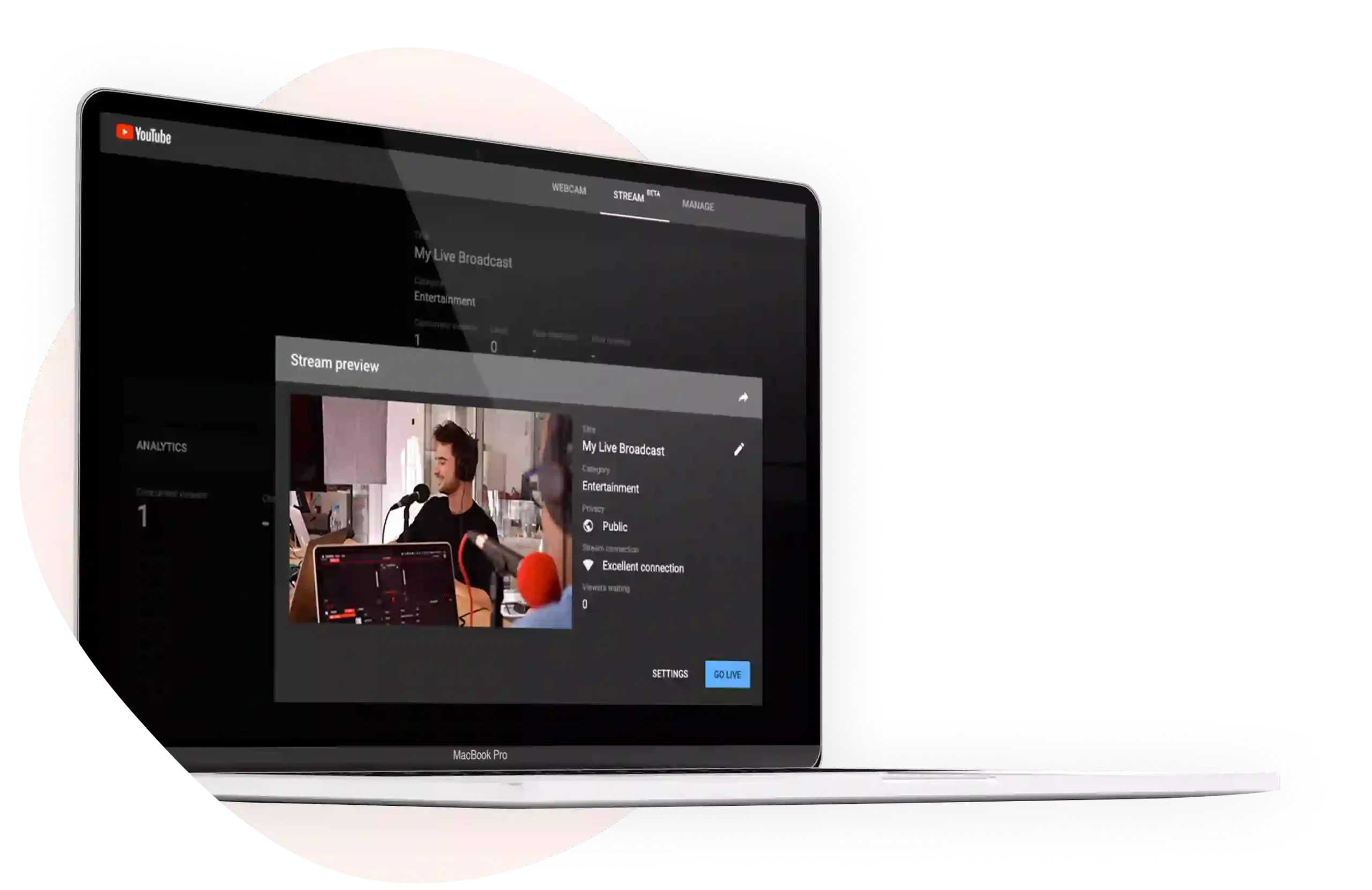 Diffusion de webradio en direct sur Youtube